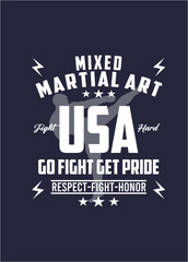 Obraz premium MMA USA 