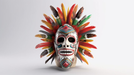 cinco mayo mask with white background