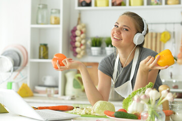 cute girl eating