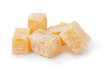 Tasty Turkish Delight isolated on white background