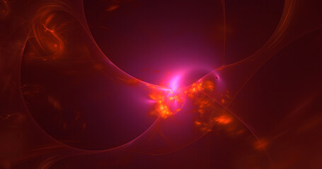 3D rendering abstract fractal light background