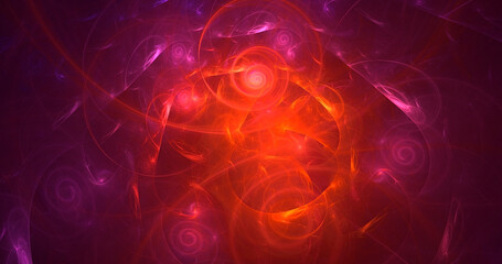 3D rendering abstract fractal light background