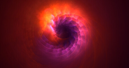 3D rendering abstract colorful fractal light background