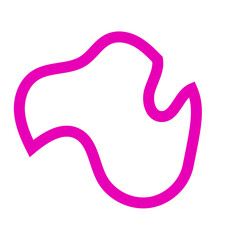 Pink Abstract Shapes Outline Vectors 