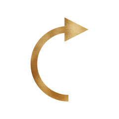 Gold Arrow Curved