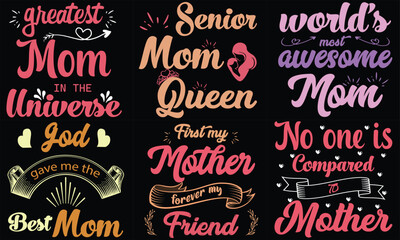 Mother's Day Typography T-shirt Desig