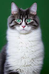 Naklejka na ściany i meble cute cat, generated by artificial intelligence
