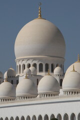 Domes of the Sheikh Zayed Grand Mosque in Abu Dhabi
