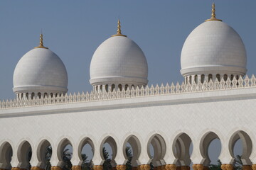 Domes of the Sheikh Zayed mosque