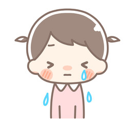 泣いている女の子