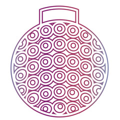 Obraz premium Christmas bauble circle gradient outline