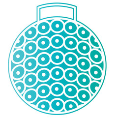 Christmas bauble circle silhouette