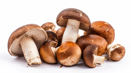 Fototapeta premium Boletus mushroom isolated on white background Ai generated image