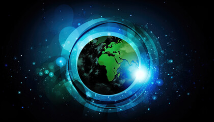 Environment save and ecology theme concept. World globe. Earth day concept
