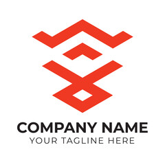 Creative minimalist abstract logo design template for your business