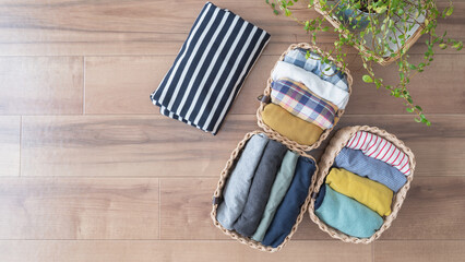 服の整頓｜収納・衣替え・断捨離イメージ