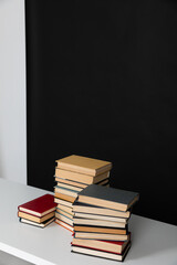 Education Science Library Stacks of Books for Learning To Read