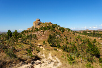 Paysage rocheux des hautes-terres de Madagascar