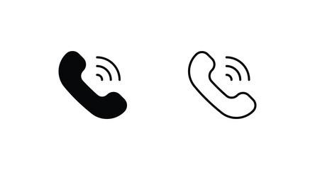 Call icon design with white background stock illustration