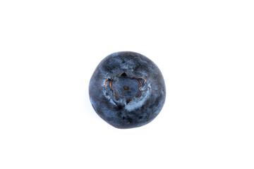 Blueberries on white background