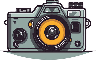 Vector camera without background - AI Generated