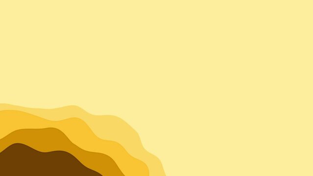 bright yellow or orange colorful sweet deformed figures abstract bg - loop video