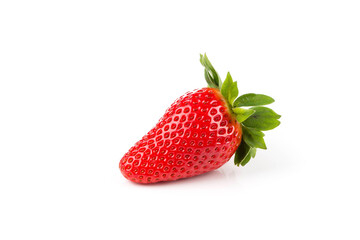 Red ripe strawberry fruits