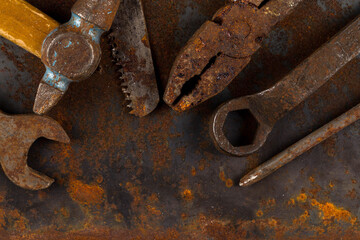 Old rusty tools