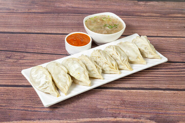 Chicken steam momo