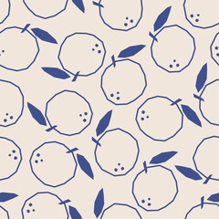 Minimalist monochrome line art style banana seamless pattern