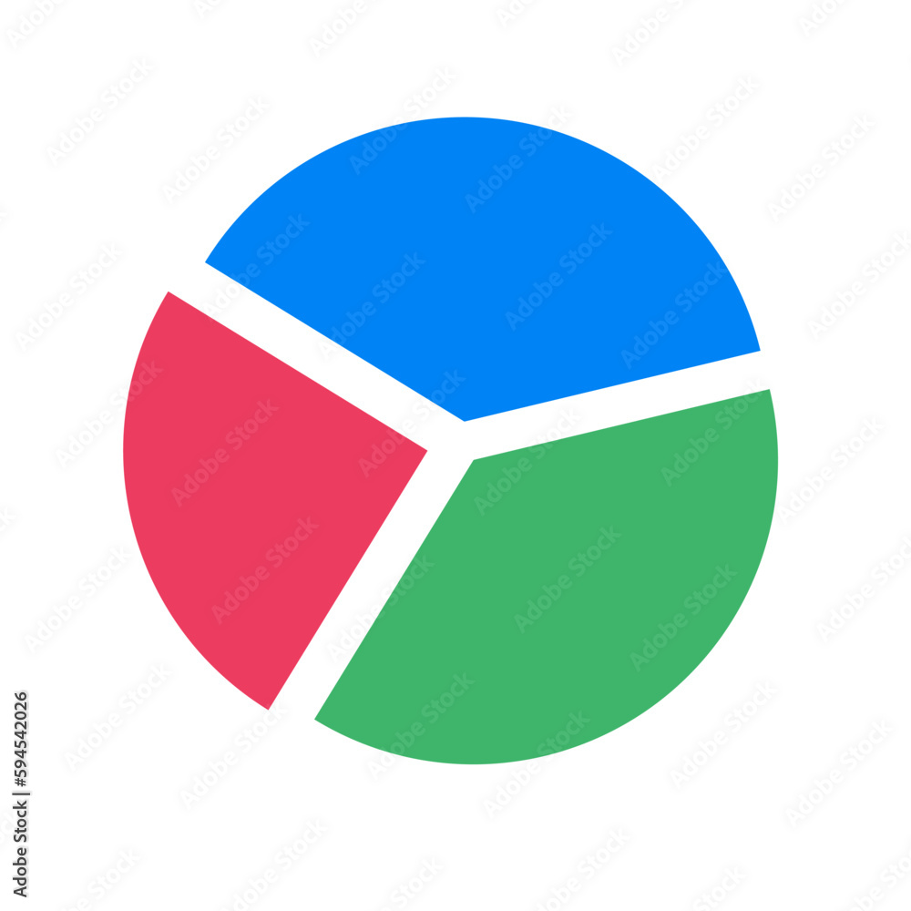Aufkleber pie chart icon. analysis. statistics. vector.