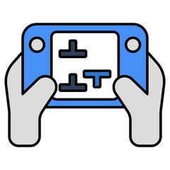 A flat design, icon of mobile game