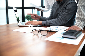 Business People Meeting Design Ideas professional investor working new start up project. Concept. business planning in office