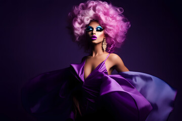 Modern Photo Image of Drag Queens, made with an generative AI