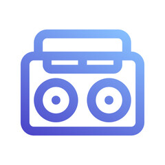 boom box gradient icon