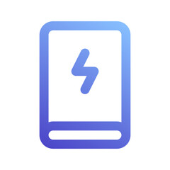 power bank gradient icon