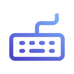 Obraz premium keyboard gradient icon