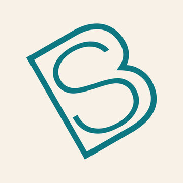 recommend clip art: BS, SB monogram logo signature icon. Alphabet initials isolated on ligh fund. Abstract letter s, letter b. Lettering sign. Modern deco design, web, tech style characters. Geometric typography outline.