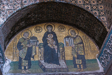 mosaic of the hagia sophia country