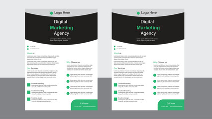 Corporate business flyer template marketing vector layout modern banners poster A4 graphic design