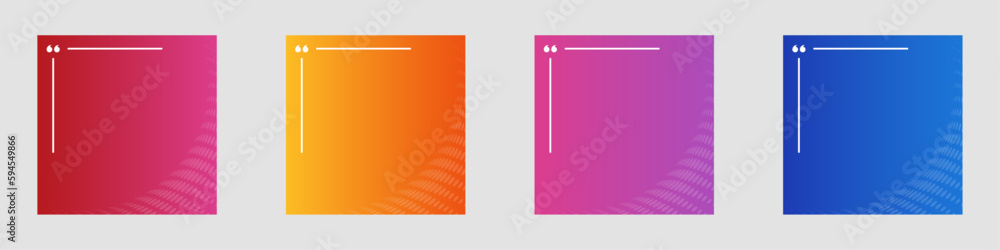 Wall mural quotation mark border text post vector design
