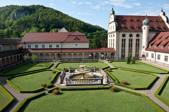Brunnen im Kloster Beuron, Deutschland 