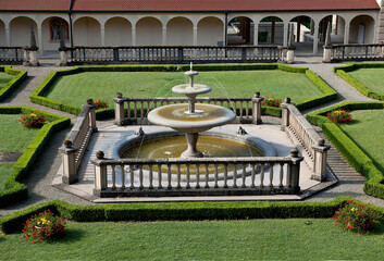 Brunnen im Kloster Beuron, Deutschland 