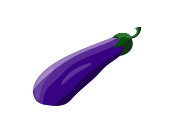 eggplant isolated on white