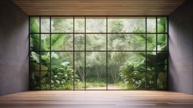 Modern Room. Stylish Interior Design Background. Generative AI.