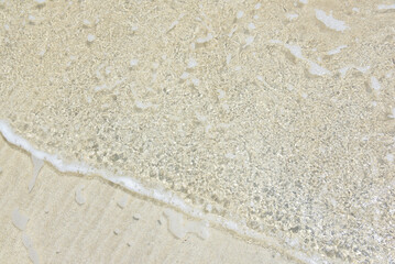 背景　砂浜と海の水面