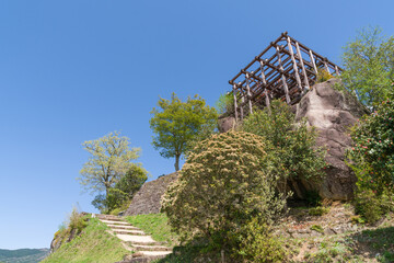 苗木城跡の天守展望台（岐阜県中津川市）