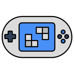 A flat design, icon of game console