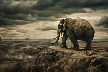 Obraz na płótnie Canvas Mammoth elder Elephant