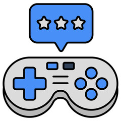 Editable design icon of game chat